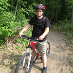 Jake on his mountain bike